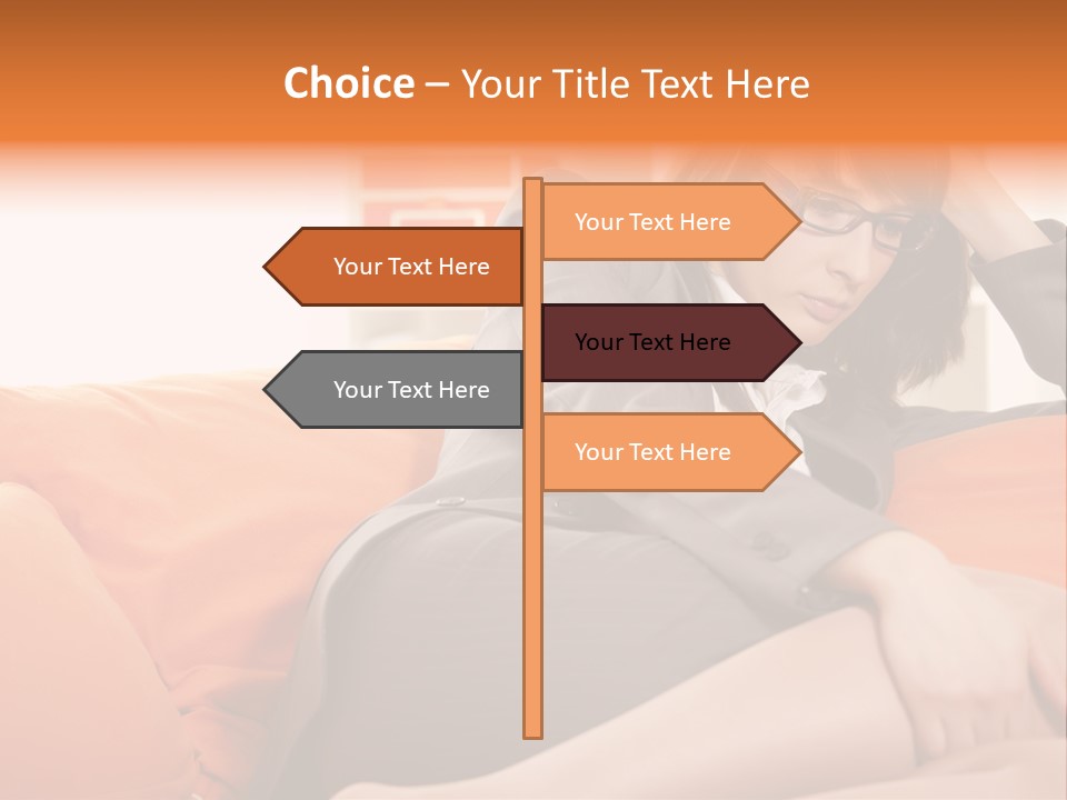 Female Sensual Stress PowerPoint Template