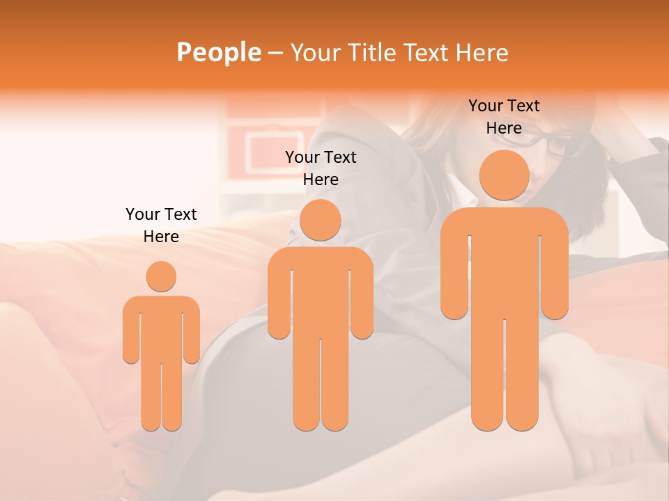 Female Sensual Stress PowerPoint Template