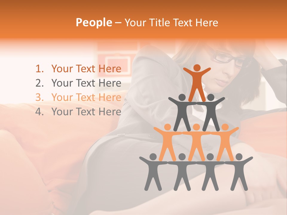 Female Sensual Stress PowerPoint Template