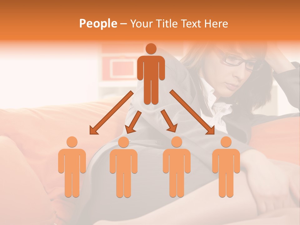 Female Sensual Stress PowerPoint Template