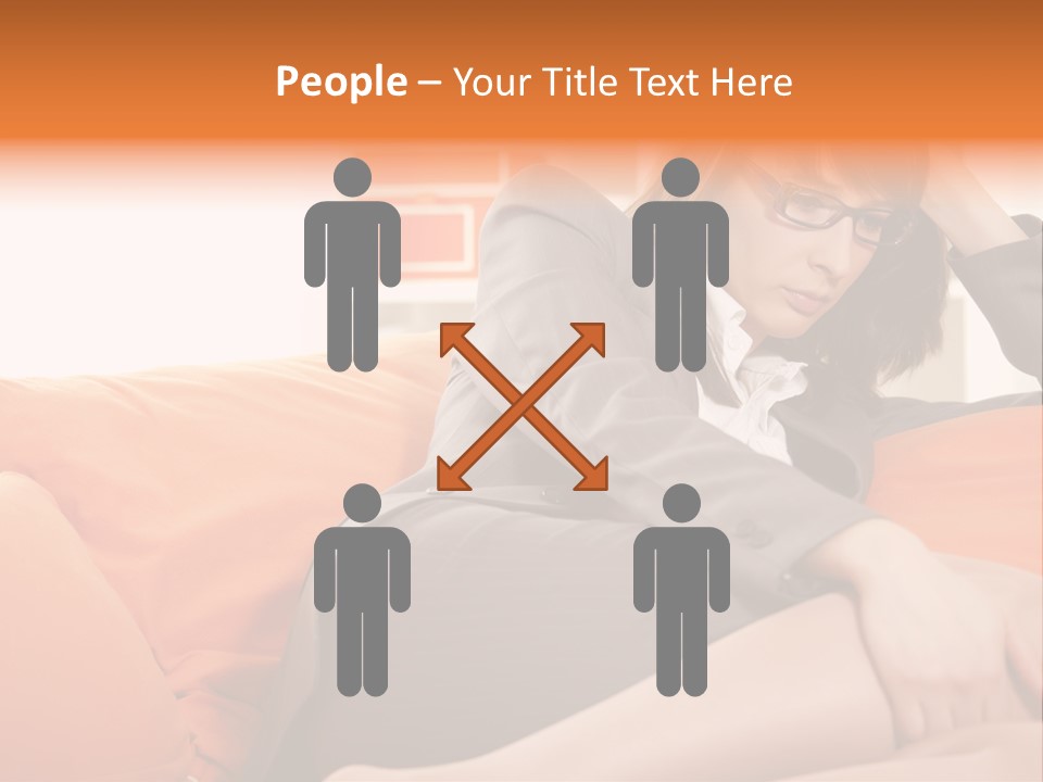 Female Sensual Stress PowerPoint Template