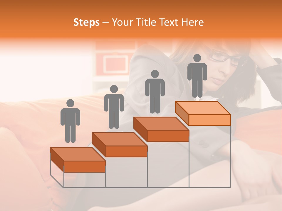 Female Sensual Stress PowerPoint Template