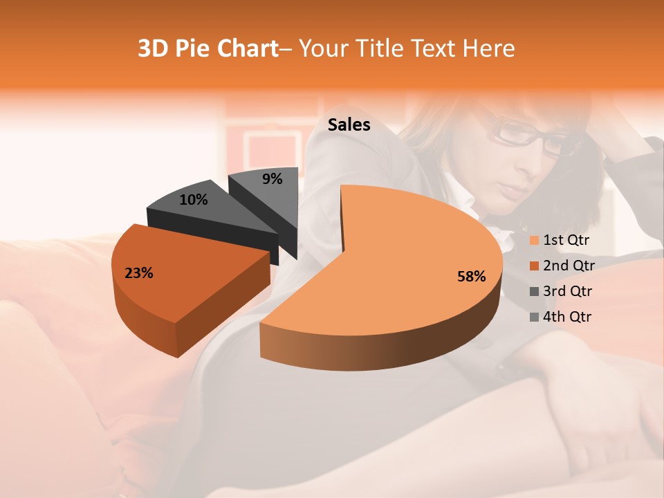 Female Sensual Stress PowerPoint Template