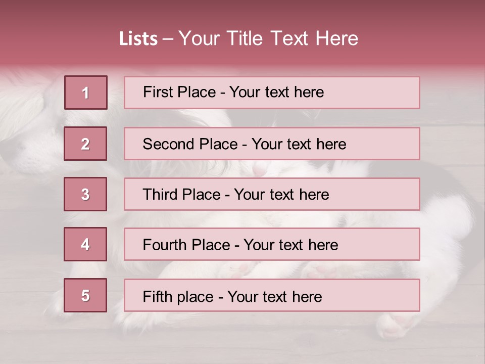 Couple Sweet Small PowerPoint Template