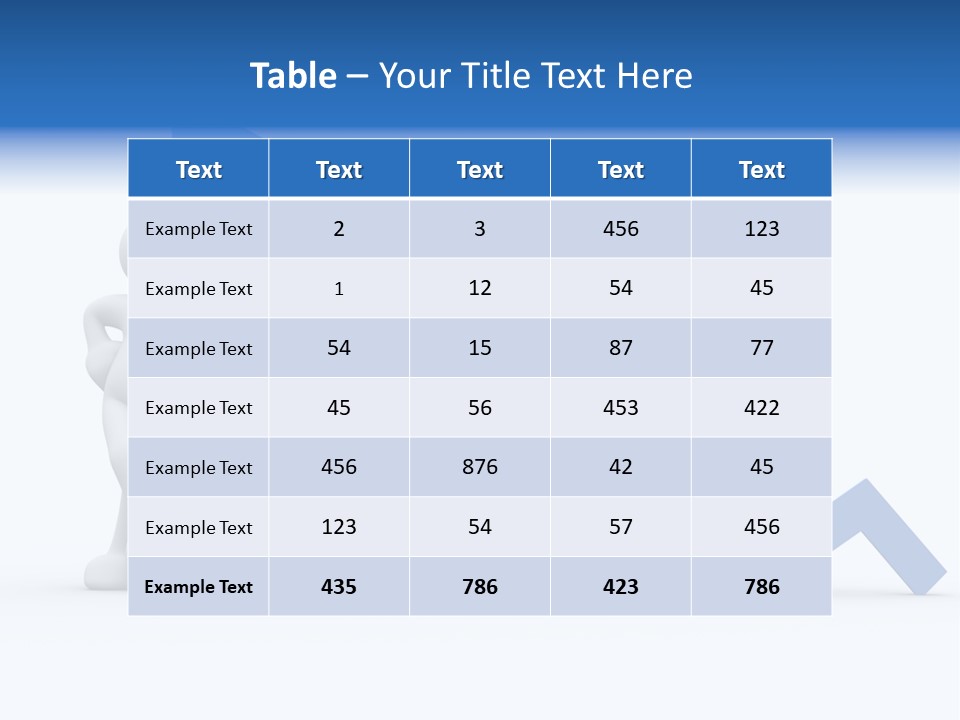 Chart Character Diagram PowerPoint Template