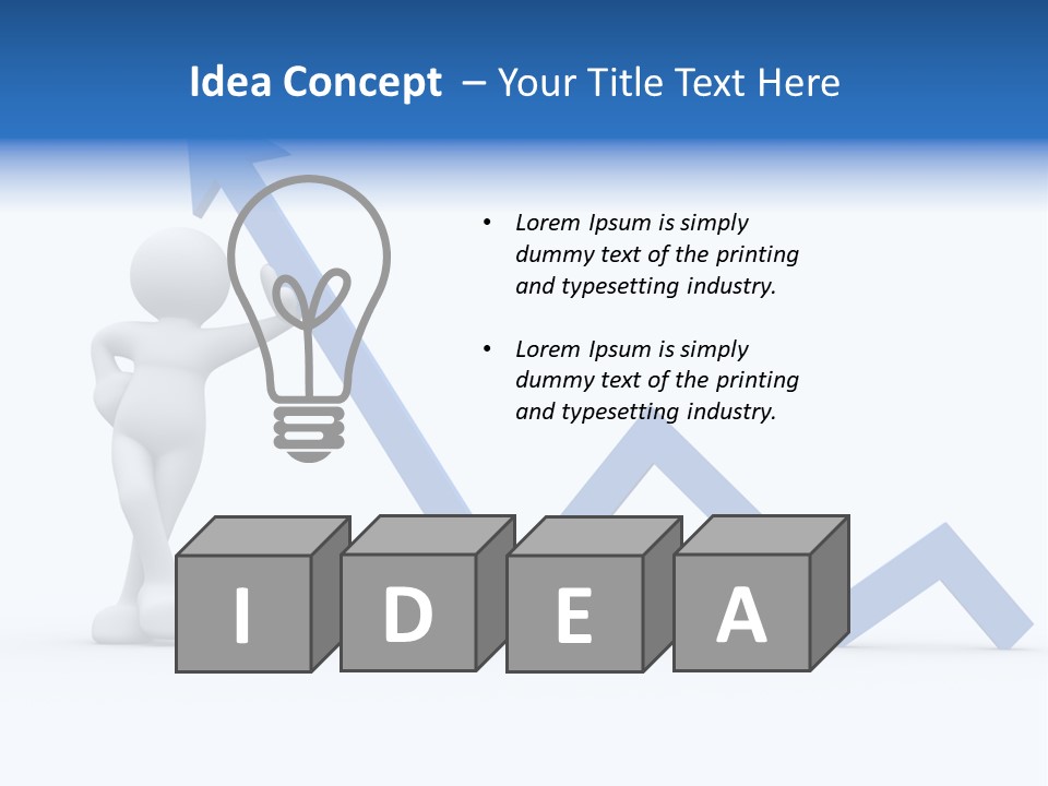 Chart Character Diagram PowerPoint Template
