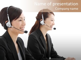 Hotline Advertisement Japanese PowerPoint Template