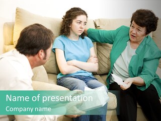 Couch Parenting Criticism PowerPoint Template