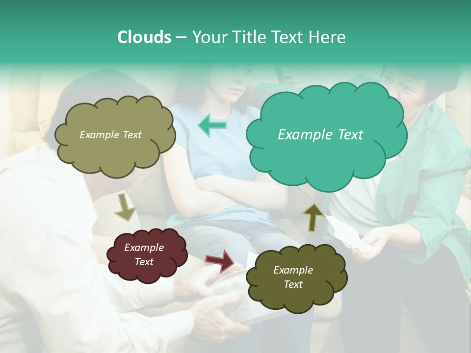 Couch Parenting Criticism PowerPoint Template