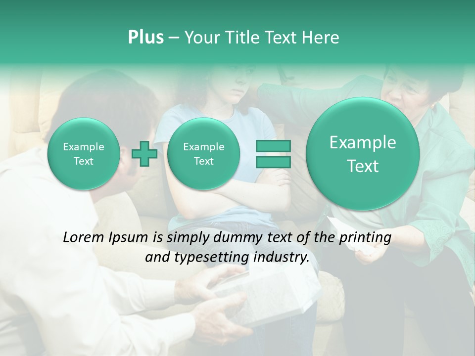 Couch Parenting Criticism PowerPoint Template