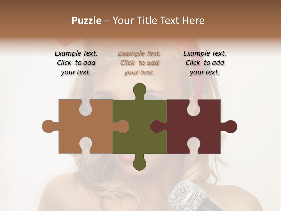 Cheerful Model One PowerPoint Template