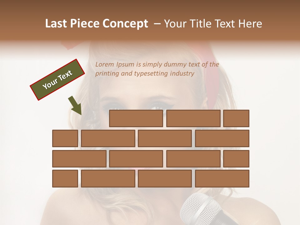 Cheerful Model One PowerPoint Template