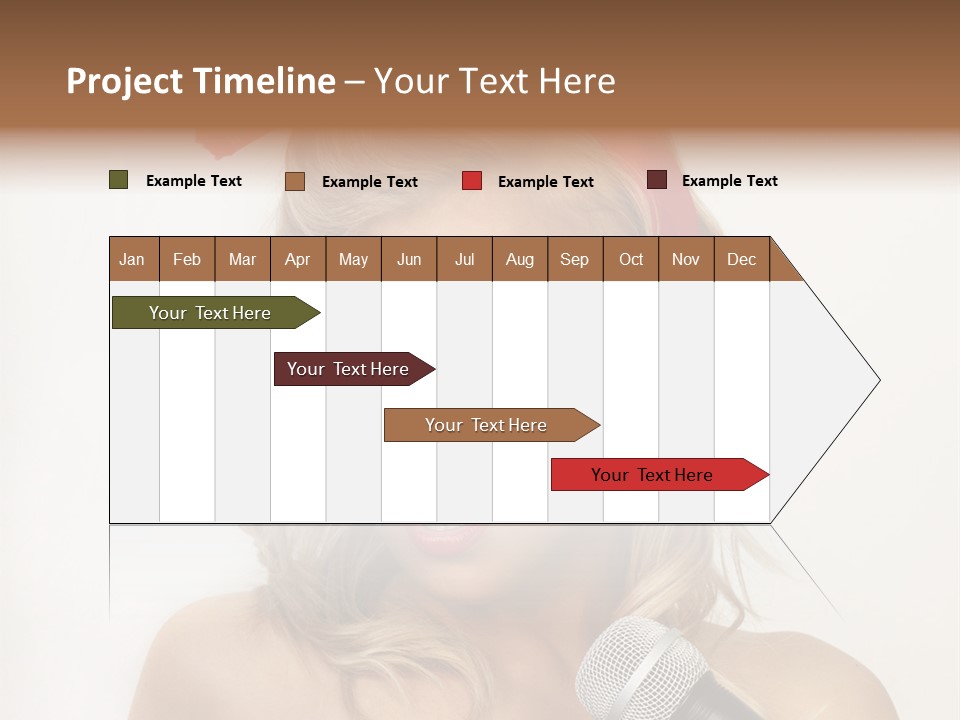 Cheerful Model One PowerPoint Template
