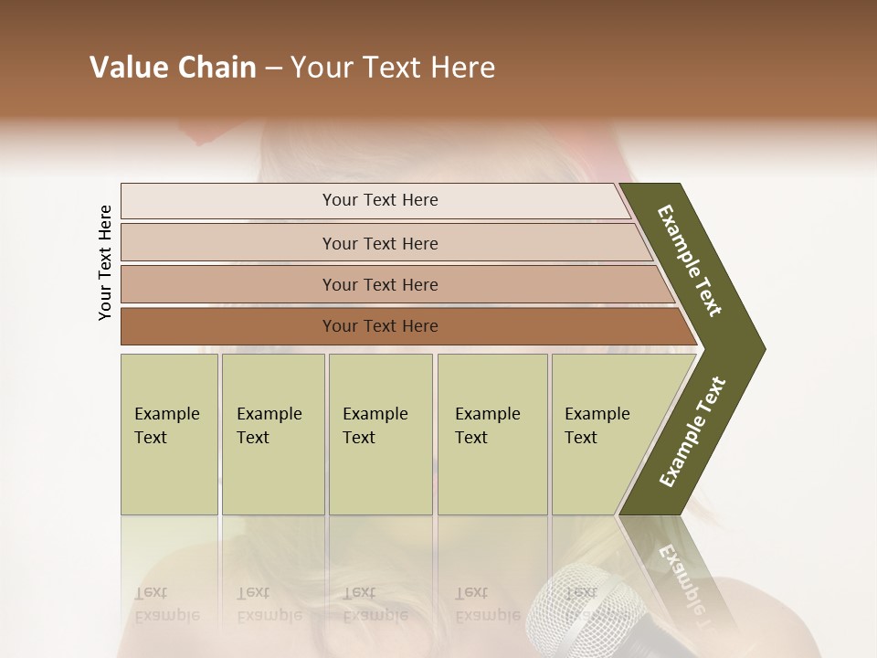 Cheerful Model One PowerPoint Template