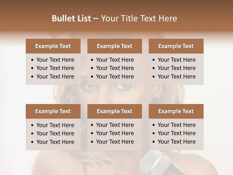 Cheerful Model One PowerPoint Template