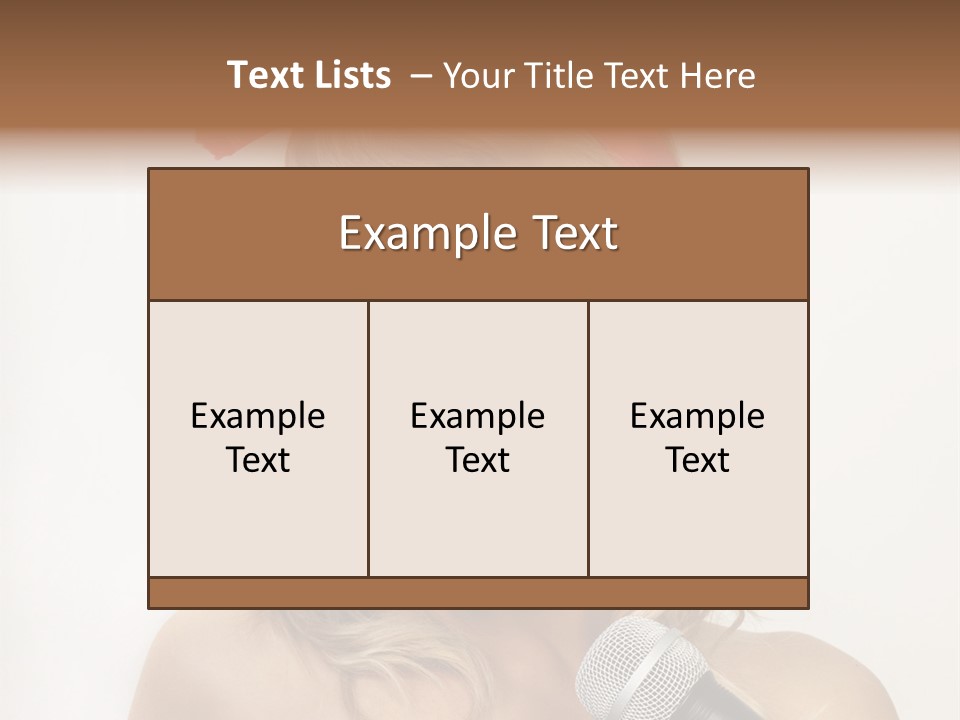Cheerful Model One PowerPoint Template