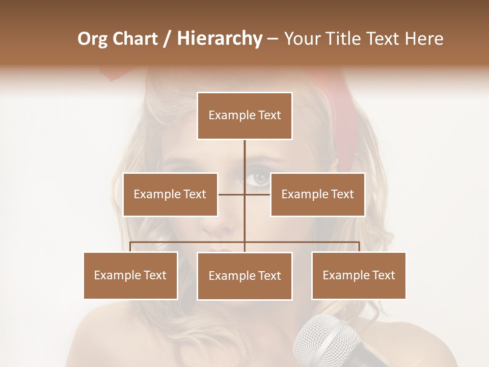 Cheerful Model One PowerPoint Template