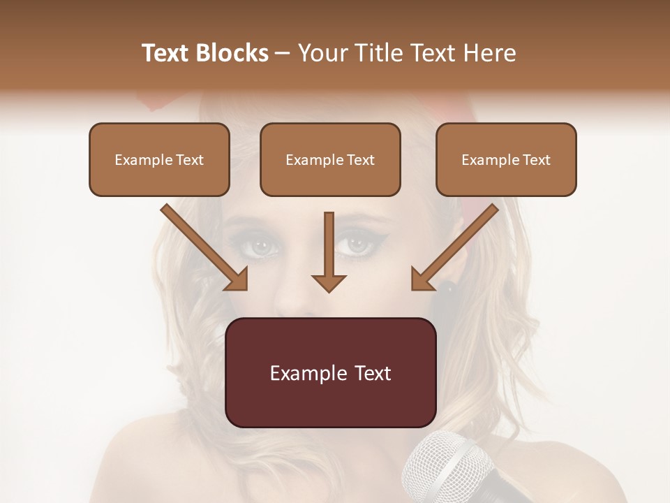 Cheerful Model One PowerPoint Template