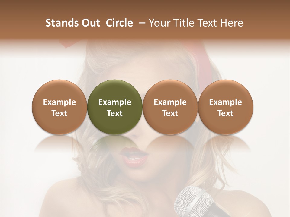 Cheerful Model One PowerPoint Template