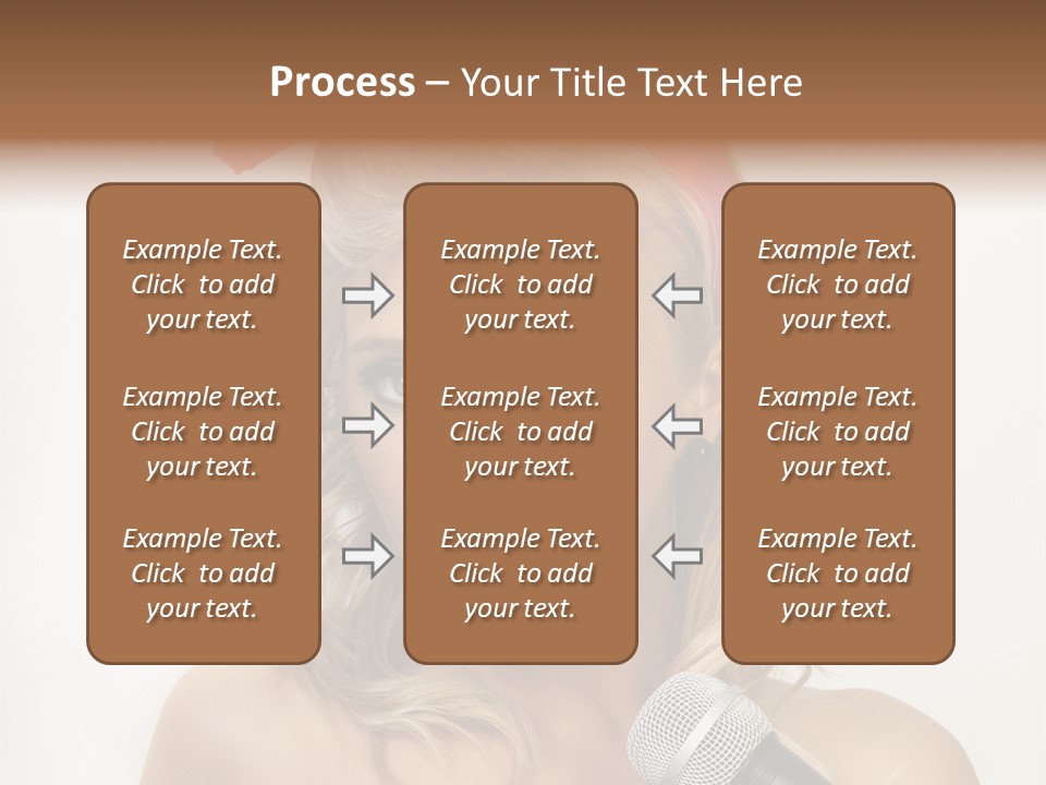 Cheerful Model One PowerPoint Template