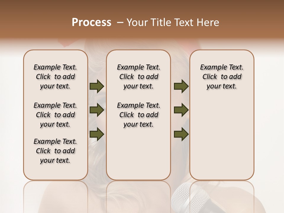 Cheerful Model One PowerPoint Template