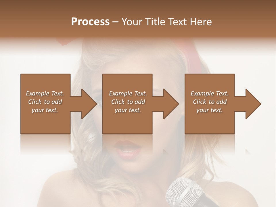 Cheerful Model One PowerPoint Template