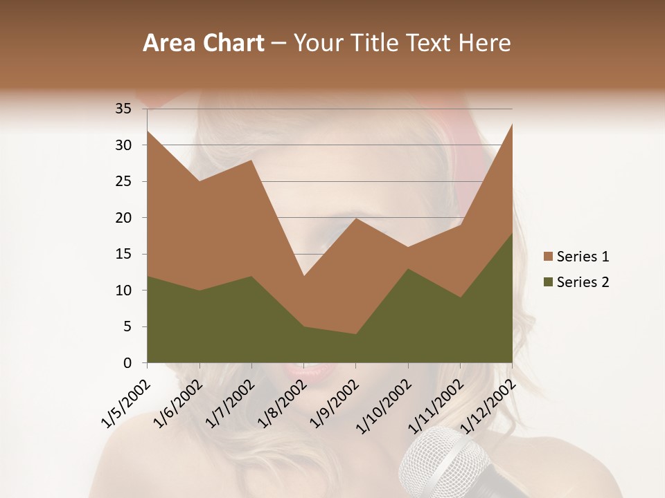 Cheerful Model One PowerPoint Template