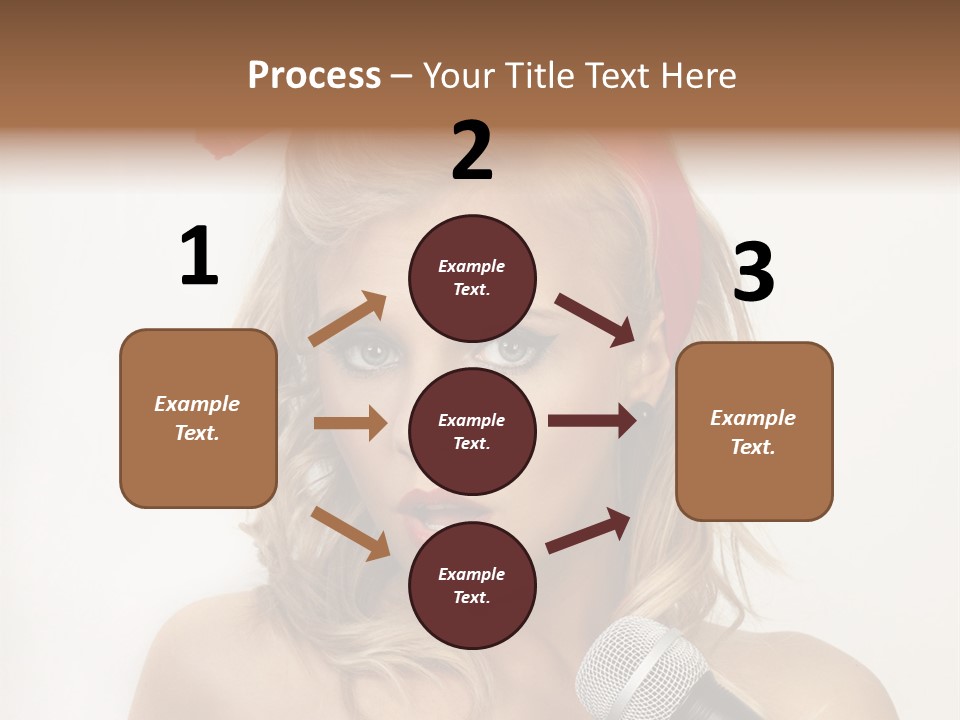 Cheerful Model One PowerPoint Template