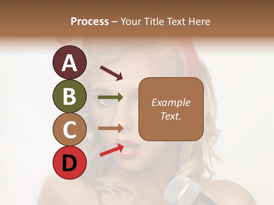 Cheerful Model One PowerPoint Template