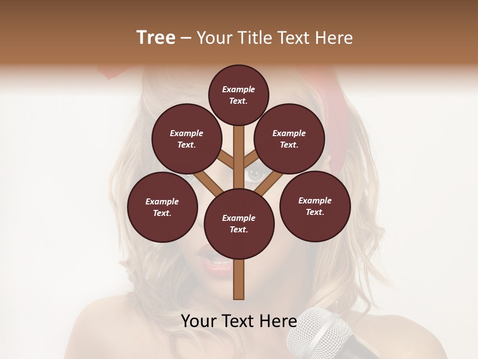 Cheerful Model One PowerPoint Template