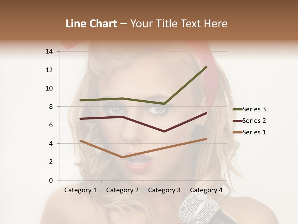 Cheerful Model One PowerPoint Template