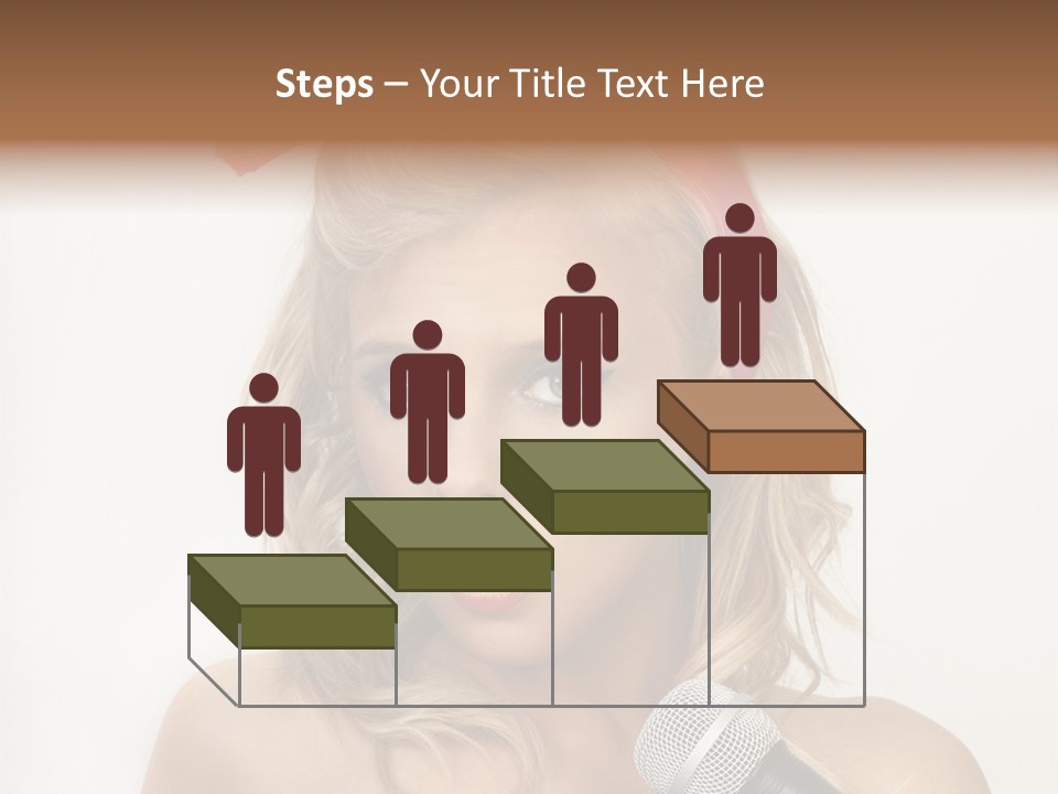 Cheerful Model One PowerPoint Template