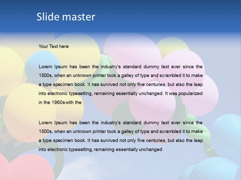 Open Play Party PowerPoint Template