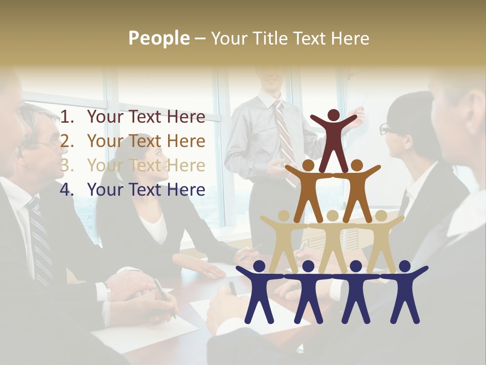 Person Showing Smart PowerPoint Template