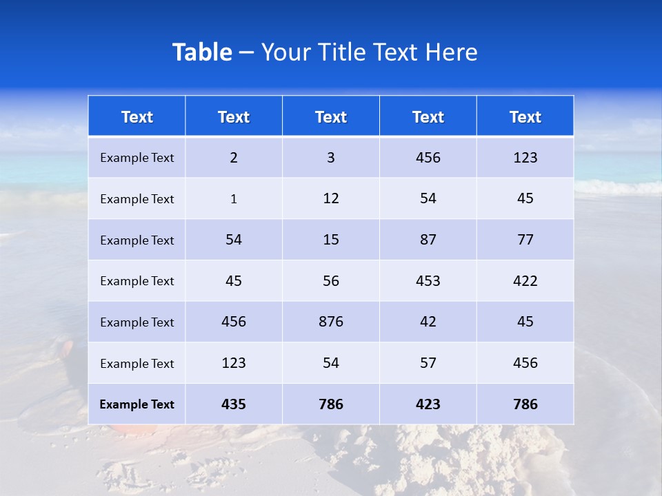 Happiness Friends Sea PowerPoint Template