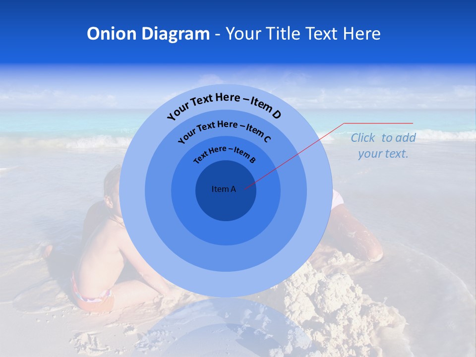 Happiness Friends Sea PowerPoint Template