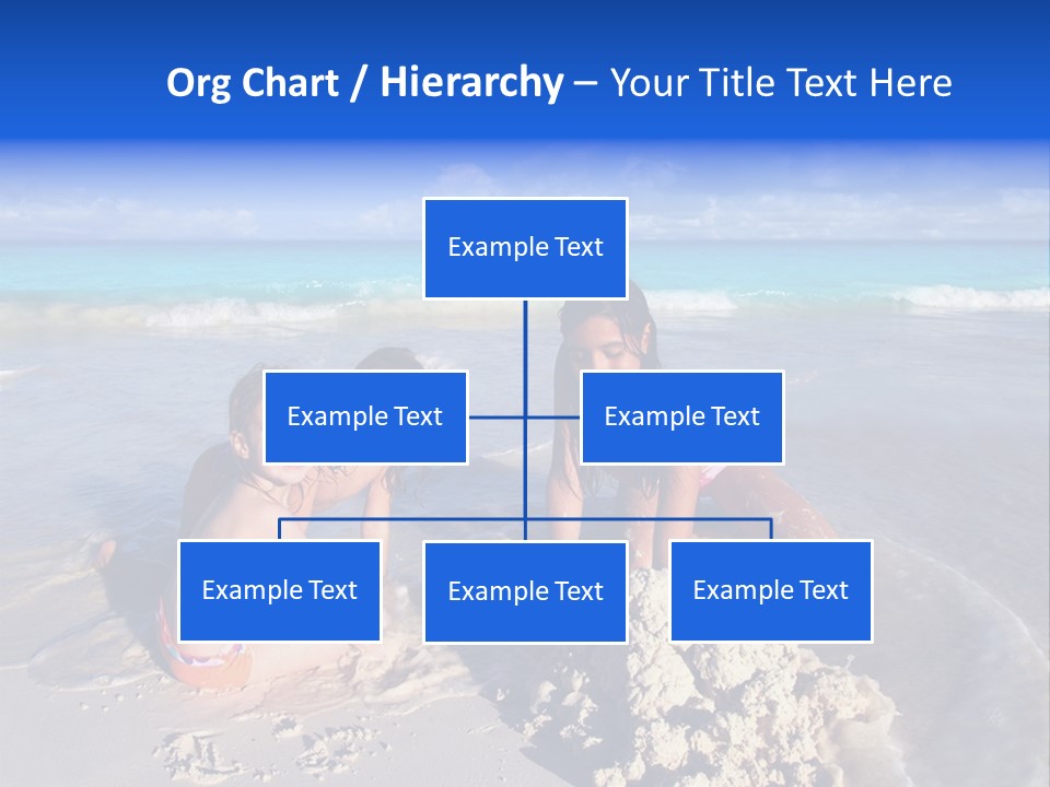 Happiness Friends Sea PowerPoint Template