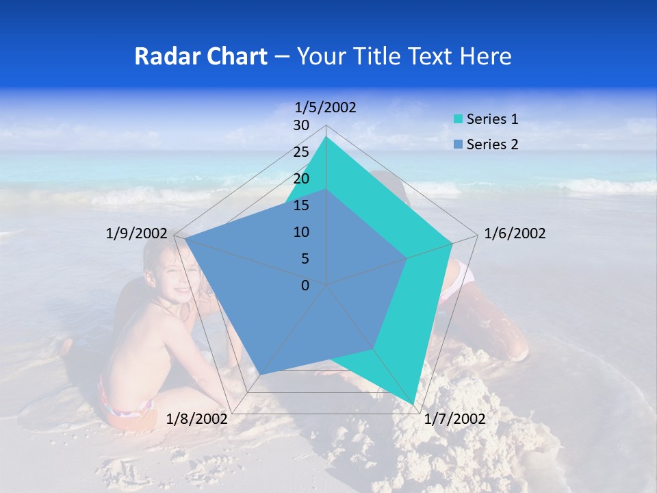 Happiness Friends Sea PowerPoint Template