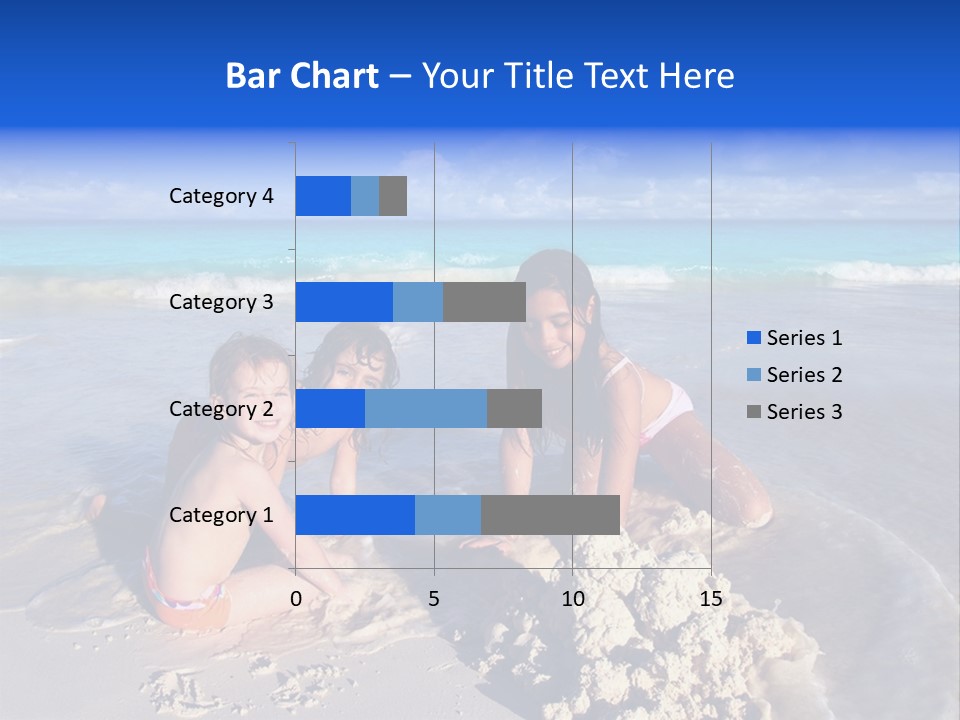 Happiness Friends Sea PowerPoint Template