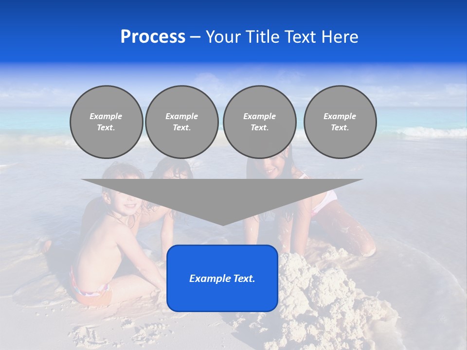 Happiness Friends Sea PowerPoint Template