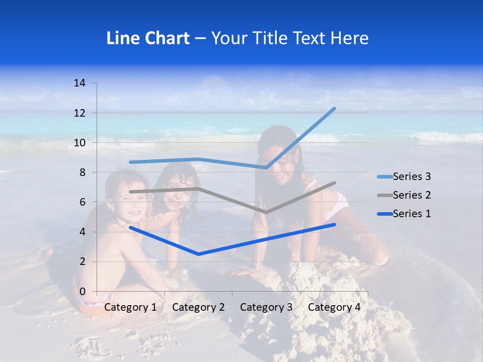 Happiness Friends Sea PowerPoint Template