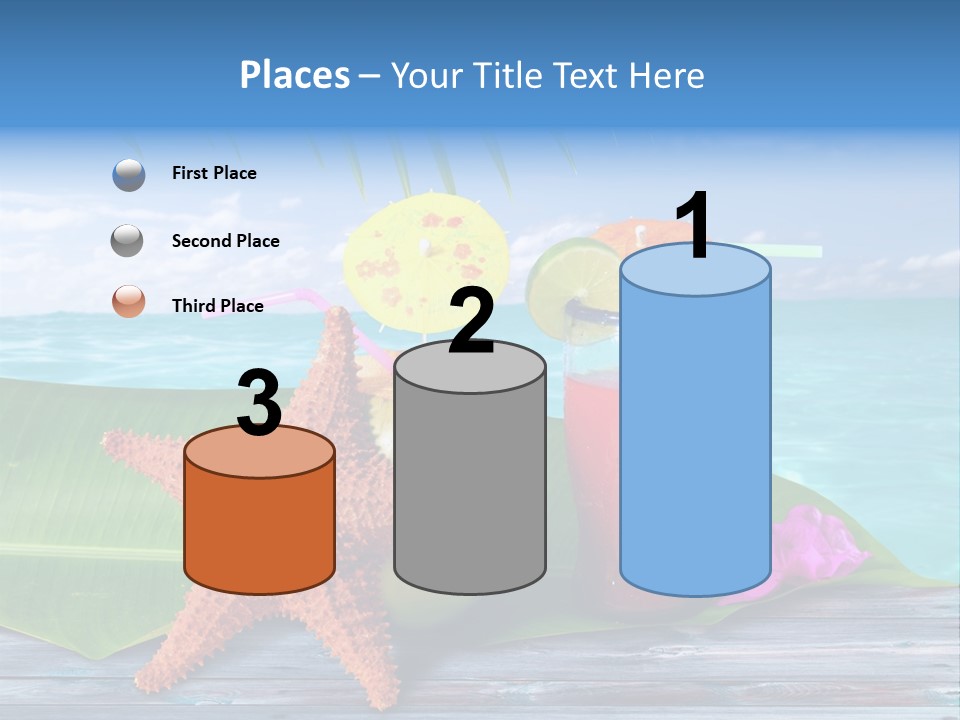 Riviera Island Turquoise PowerPoint Template