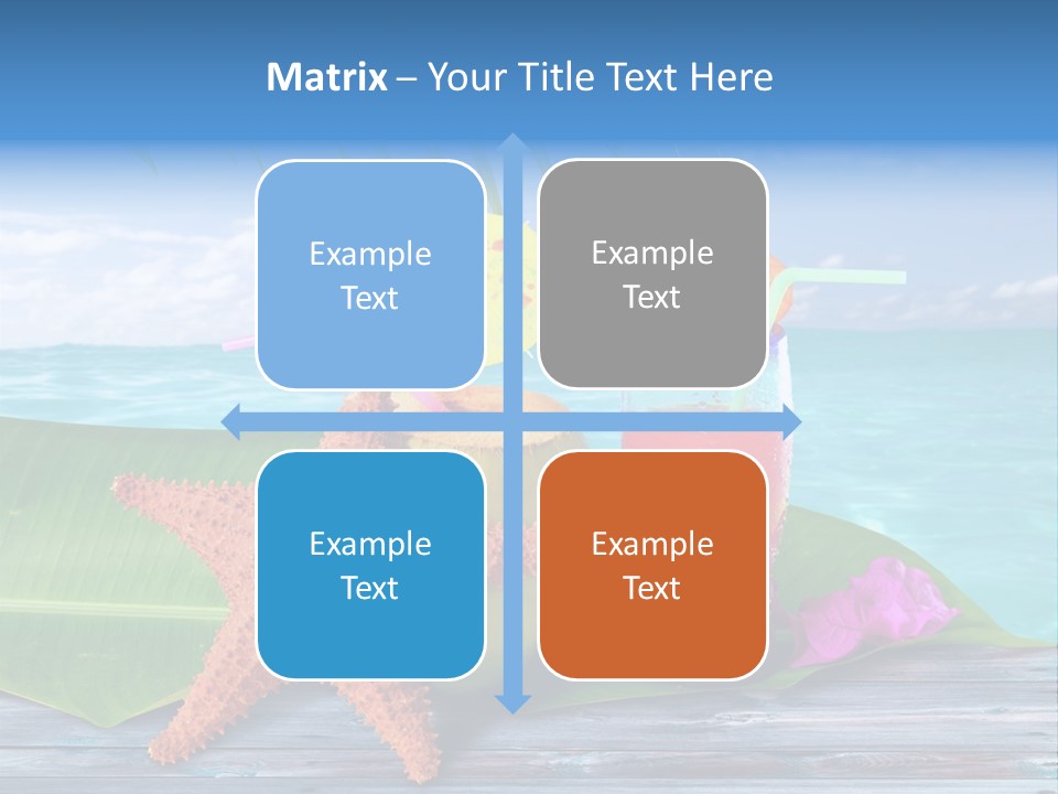 Riviera Island Turquoise PowerPoint Template