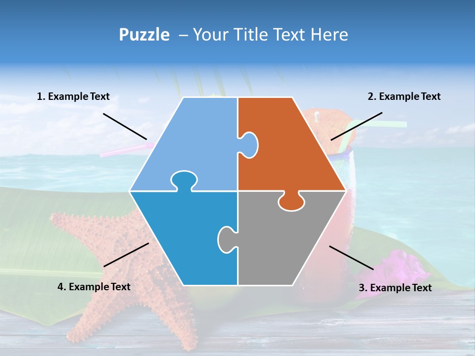 Riviera Island Turquoise PowerPoint Template