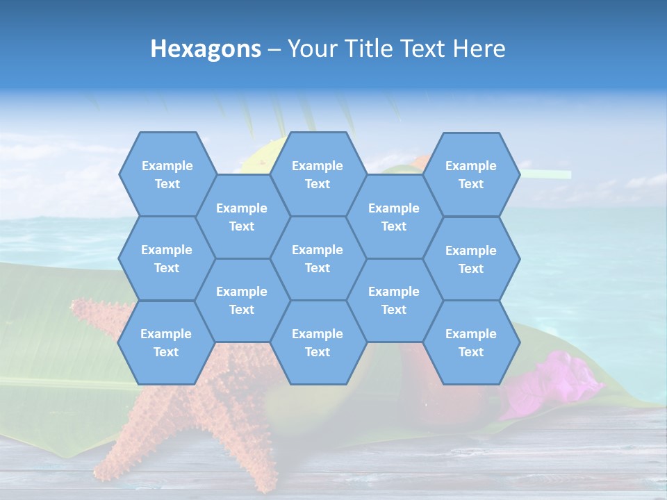 Riviera Island Turquoise PowerPoint Template