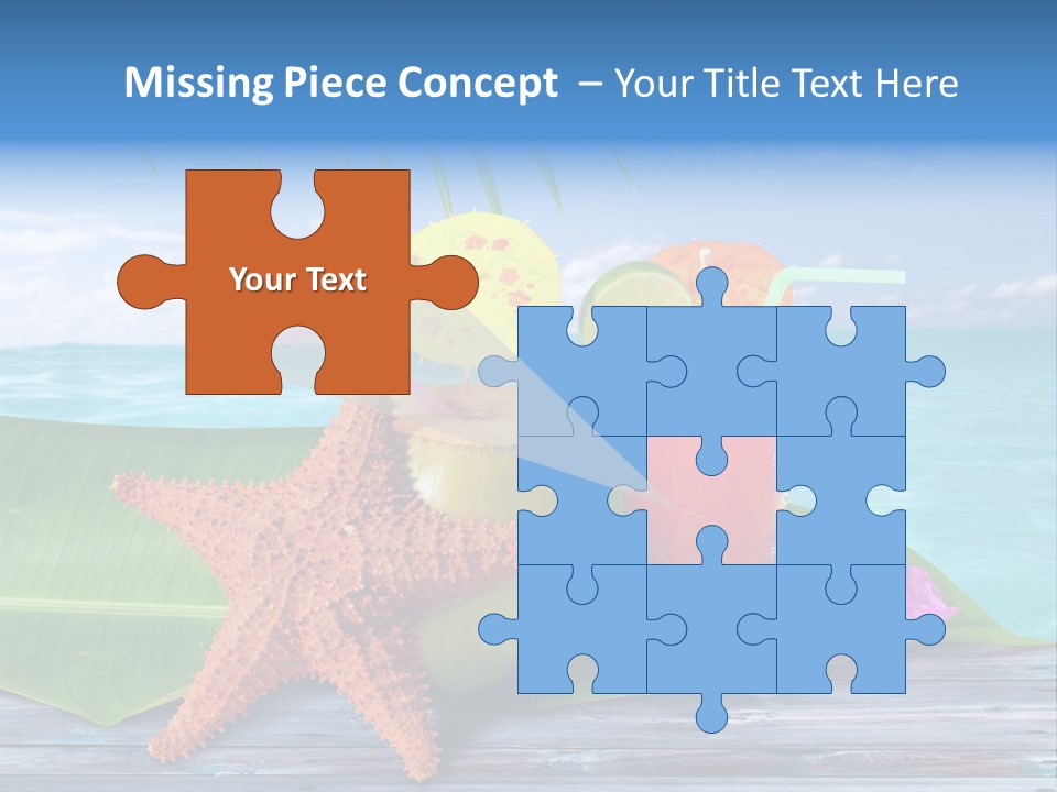 Riviera Island Turquoise PowerPoint Template