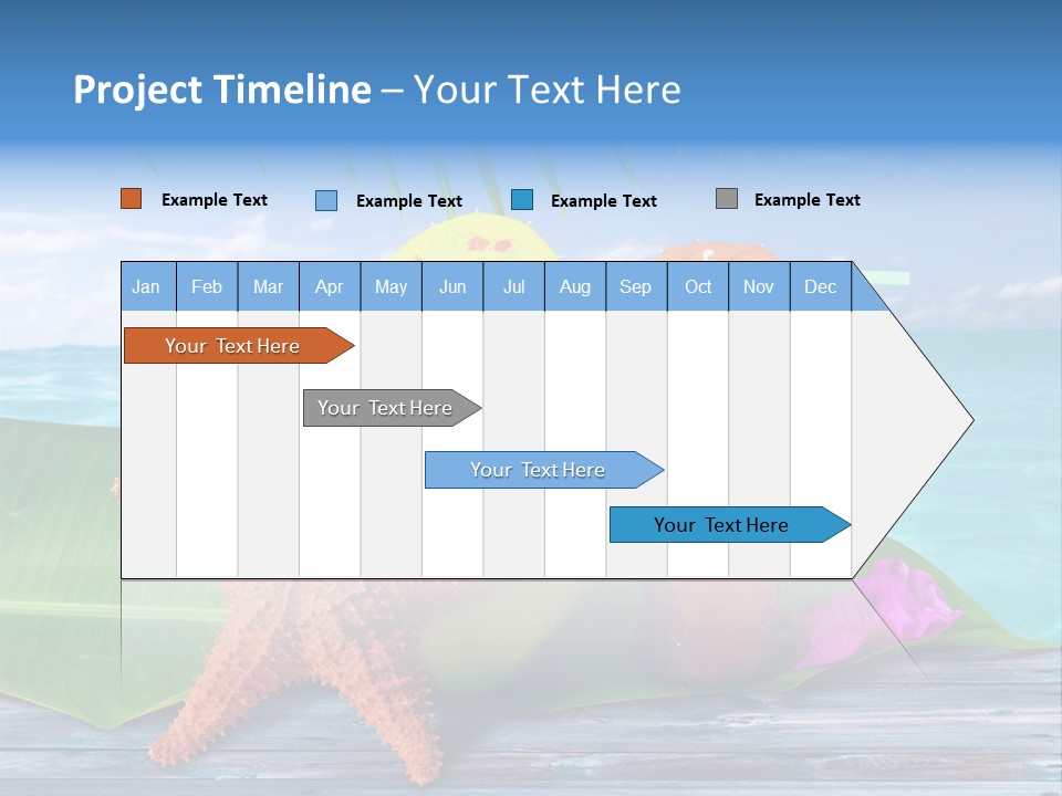 Riviera Island Turquoise PowerPoint Template