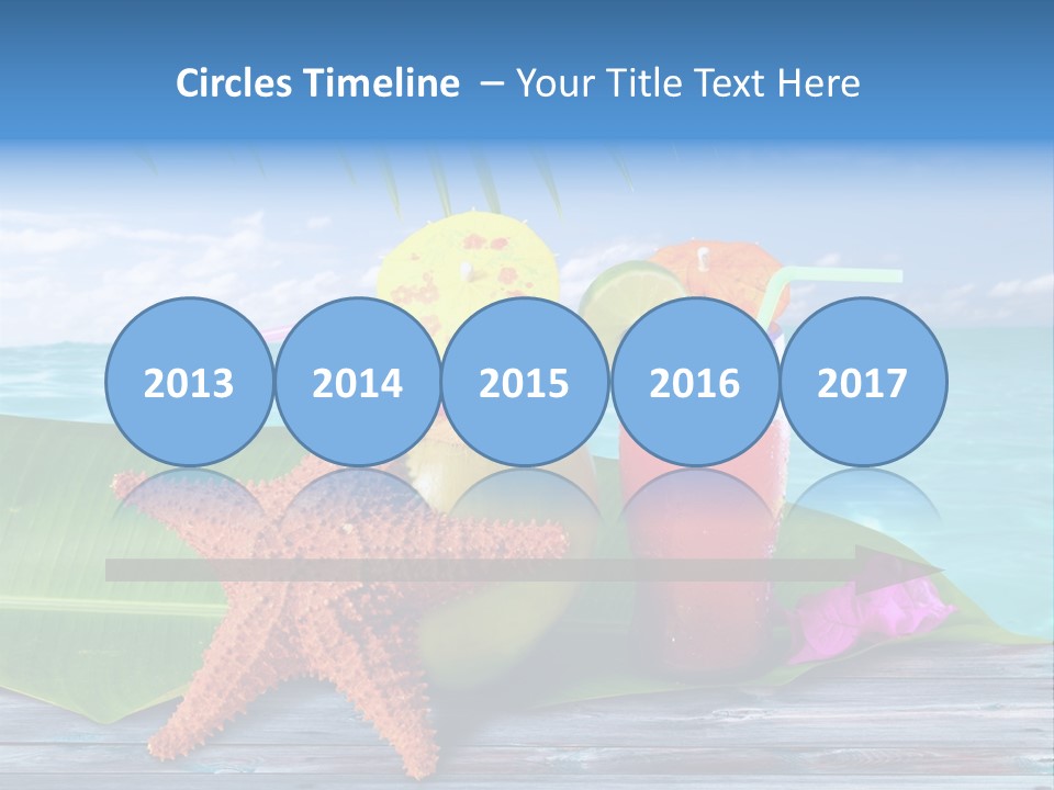 Riviera Island Turquoise PowerPoint Template