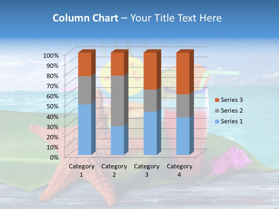 Riviera Island Turquoise PowerPoint Template