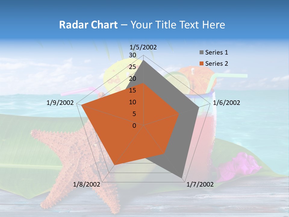 Riviera Island Turquoise PowerPoint Template